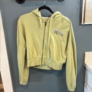 O'Neill Light Yellow Cropped Hoodie